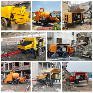 Diesel Concrete Trailer <strong>Pump</strong> With Remote Small Inclined Concrete Delivery <strong>Pump</strong> Price Engineering &amp; Construction <strong>Machinery</strong> - Product Image 6