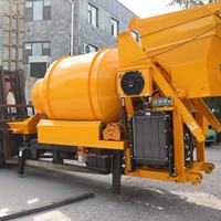 Bétonnière diesel professionnelle avec pompe, mini bétonnière et pompe fournie par l'usine