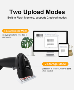 Escáner de Código de Barras 2D Inalámbrico USB con Indicador LED de <span class=keywords><strong>Estado</strong></span> de Stock, Alta Velocidad de 250 Escaneos/Segundo, 1 Año de Garantía para Inventario Minorista - Product Image 4