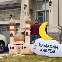 Inflatable Ramadan Decoration, Eid Crescent Wishing Kareem
