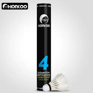 En kaliteli Honkoo kaz tüyü köpüklü plastik kafa Areoplane Badminton topu üretim raketle eğitim için