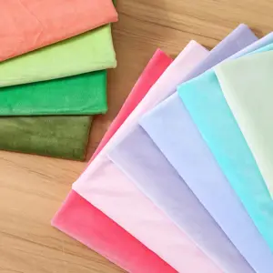 Thiết kế mới Hà Lan Nhung Vải Polyester Vải 100 cho đồ chơi sang trọng