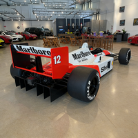 Escultura de Coche Deportivo Personalizada de Fábrica para Parque de Atracciones, Decoración de Fibra de Vidrio, Simulación de Coche, Escultura de Carreras de Fórmula