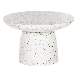 豪华方形家具现代床位意大利卡拉拉纯白色大理石石英黑色水磨石餐厅咖啡侧桌面