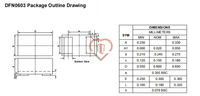 Diode ESD bidirectionnelle Leiditech DFN0603 TPD1E04U04DPLR 5A 5V 0.26pF pour l'électronique grand public et les équipements de communication