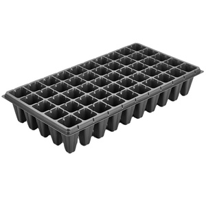 Plateaux <span class=keywords><strong>de</strong></span> germination en plastique avec trous <span class=keywords><strong>de</strong></span> drainage pour la propagation des graines <span class=keywords><strong>de</strong></span> plantes, plateau <span class=keywords><strong>de</strong></span> culture réutilisable, 72 cellules - Product Image 1