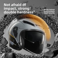 Casque de moto certifié 3C GB811-2022A avec casque audio intégré pour la conduite toutes saisons ventilée unisexe