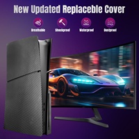 Schlankes Zubehör Frontplatte Stoß feste Ersatz schutz Benutzer definierte Shell Skin Cover Plates für Playstation 5 Slim Disc Version