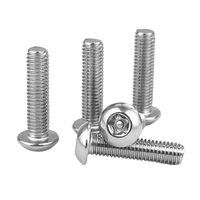Baut Kepala Tombol Torx Baja Tahan Karat 304 Pabrik M5 M6 M8 Model Anti Maling Tersedia untuk Semua Standar yang Tersedia