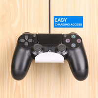 Support mural multifonctionnel en acrylique Ps5 pour console de jeu Support mural rond avec carte magnétique pour la maison ou le bureau