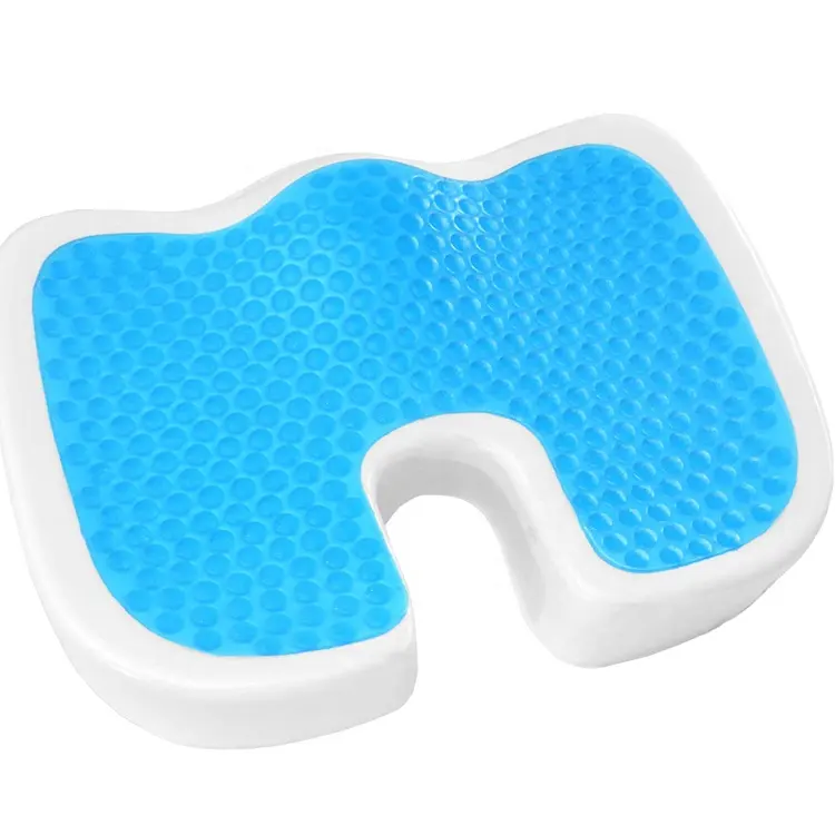 Orthopedic Coccyx, Back & Tailbone Pain Relief Gel Seat Cushion Memory Foam seat cushion Chair Pillow with Cooling Gel