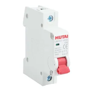 MUTAI CMTB1-63A C20 ac 240V 415V single pole 20a mcb electric miniature circuit breaker 1p price