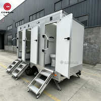 Remorque de toilettes mobiles Cogsun, toilettes portables sur mesure pour les festivals de musique et les événements à forte fréquentation