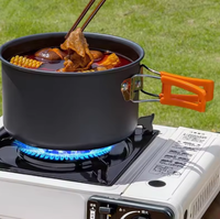 Réchaud de table magnétique portable d'extérieur, cuisinière à gaz domestique, réchaud à gaz pour fondue, réchaud de camping pour pique-nique, barbecue