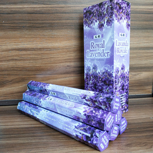 57 fragranze Indian <span class=keywords><strong>Royal</strong></span> Lavender Sticks incenso 20 pz/scatola Home Fragrance Stick profumo artificiale che brucia per una stanza di Yoga sana - Product Image 1