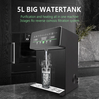 Distributeur d'eau par osmose inverse pour comptoir, système de filtration à 3 étages, installation gratuite, design avec réservoir d'eau et lampe UV