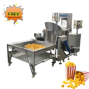 Commercial Automatic Popcorn Making Machine Large Capacity Automatic Industrial Caramel Gas Popcorn Machine Price Commercial Sweet Mushroom Electric Popcorn Making Machine