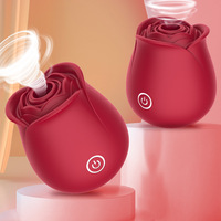 Stimulateur clitoridien de couleur violette en forme de rose taquineuse avec 7 modes de léchage de la langue, vibromasseur rose suceur pour femmes