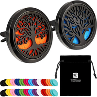 Diffuseur d'huiles essentielles pour voiture, style moderne, personnalisable, pour l'intérieur de la voiture, parfum pour la ventilation de la voiture