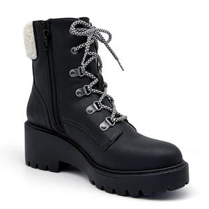 <span class=keywords><strong>Stivaletti</strong></span> classici neri genuini in PU accentuati eleganti e caldi <span class=keywords><strong>stivaletti</strong></span> Casual da <span class=keywords><strong>donna</strong></span> all'aperto - Product Image 3