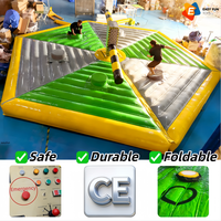 Barres de saut gonflables personnalisées de 8 m pour jeu Wipeout, en PVC épais, pour entreprises de location, prix de gros