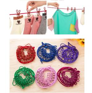 <span class=keywords><strong>Tendedero</strong></span> retráctil portátil <span class=keywords><strong>con</strong></span> clip, 12 <span class=keywords><strong>pinzas</strong></span>, clip de tela a prueba de viento - Product Image 3