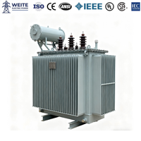 Transformateur de puissance immergé dans l'huile 11kV 415V 50kVA 100kVA 200kVA 400kVA 630kVA 1000kVA 50Hz Triphasé Distribution utilitaire IEC
