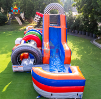 Parcours d'obstacles gonflable en PVC écologique, personnalisable pour événements sportifs, carnavals scolaires et locations de fêtes