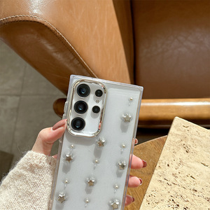 Custodia per Telefono Antiurto con Design in Resina Epossidica TPU, Corona con Fiocco Glitterato, per Samsung S25 Ultra S24, Vendita all'Ingrosso - Product Image 3