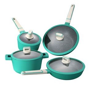 Pentole antiaderenti da cucina con fondo rinforzato pentole antiaderenti a Gas a induzione pentole set di pentole con potente compatibilità - Product Image 6
