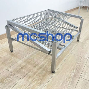 Contenedor de descarga de alambre plegable portátil, tienda de conveniencia, promoción, jaula apilable de malla - Product Image 6