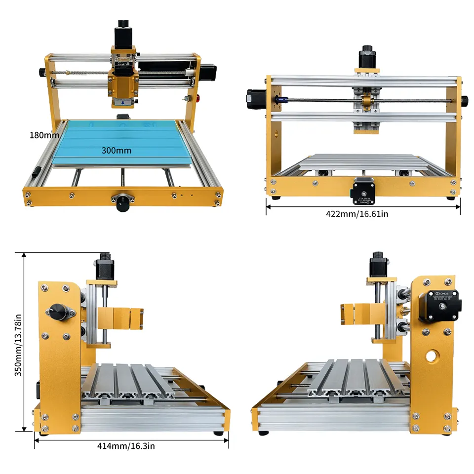 Factory Wholesale 3018 plus CNC laser engraving machine 300w 500w 3 in 1 diy Router machine Wood Router