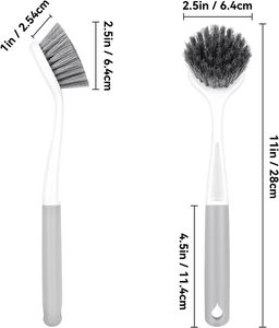 Wholesale <b>Round</b>-Tipped Non-Slip Ergonomic Handle Dish Cleaning <b>Brush</b> for Kitchen - Product Image 2