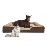 2023 fournitures pour animaux de compagnie cama para perro en peluche lavable de luxe extra large orthopédique en mousse à mémoire de forme pour chat canapé-lit pour chien