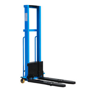 Elevador de horquilla de palé eléctrico pequeño portátil Apilador <span class=keywords><strong>manual</strong></span> de carga automática para furgoneta para furgonetas urbanas y almacenes - Product Image 4