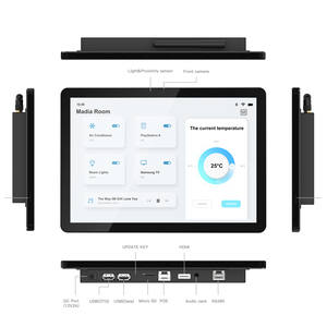 10 inch tự động hóa nhà On-Wall Bảng điều chỉnh với PoE RS485 KNX treo tường màn hình cảm ứng <span class=keywords><strong>Tablet</strong></span> ZigBee Android <span class=keywords><strong>Tablet</strong></span> <span class=keywords><strong>PC</strong></span> cho Wall Mount - Product Image 2