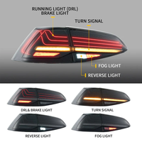 Nouveaux feux arrière LED laser VLAND pour Golf 7 MK7 MK7.5 Hatchback (Europe 2013-2019) 2015-2021, ABS, étanches, rouges, certifiés EMARK/DOT