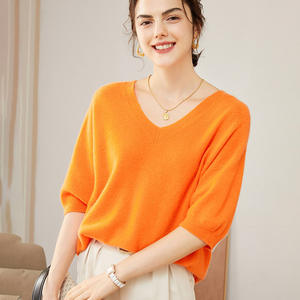 À la mode automne printemps femmes pulls en <span class=keywords><strong>cachemire</strong></span> Cardigan col en V <span class=keywords><strong>grande</strong></span> <span class=keywords><strong>taille</strong></span> femmes 100% <span class=keywords><strong>pull</strong></span> en <span class=keywords><strong>cachemire</strong></span> - Product Image 4