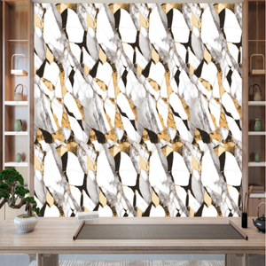 Papel Tapiz Autoadhesivo Impermeable de PVC con Diseño Damasco Moderno, Película Laminada con Efecto Metálico de 2.5mm de Grosor para Dormitorios, Salas de Estar y Hoteles - Product Image 5