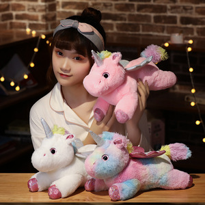 <span class=keywords><strong>Unicorn</strong></span> nằm xuống LED phát sáng bay ngựa phim hoạt hình bán buôn Búp bê thú nhồi bông đồ chơi sang trọng cho Valentines quà tặng ngày - Product Image 4