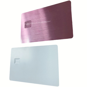 Tarjeta de Crédito de Metal de 0,8mm, tarjeta de acero inoxidable EMV, color negro, mate, dorado, latón - Product Image 3