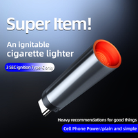 Cadeaux créatifs, mini briquet portable, briquet USB de type C