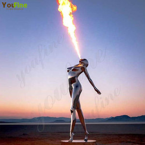 Sculpture <span class=keywords><strong>de</strong></span> saxophoniste en acier inoxydable moderne, nouveau design, pour décoration extérieure - Product Image 6
