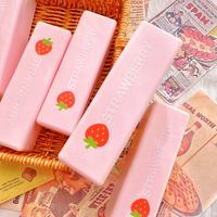 Jouet Squishy Géant en Forme de Bâton de Lait à Rebond Lent, Thème Fraise Beurre, Anti-stress à Pincer, Puzzle Familial Jumbo
