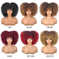 Nouvelle perruque afro bouclée crépue 2025, courte et bouclée, naturelle et réaliste, style européen et américain