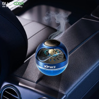 Diffuseur de voiture solaire en plastique solide anti-odeur, style moderne, purificateur d'air portable, parfum, éliminateur d'odeurs, pièce de monnaie dorée