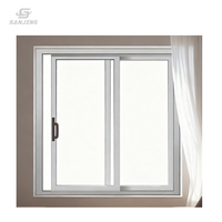 Ventana Corredera Francesa de Doble Acristalamiento de PVC, Ventanas Correderas de Vinilo, Ventana para Dormitorio