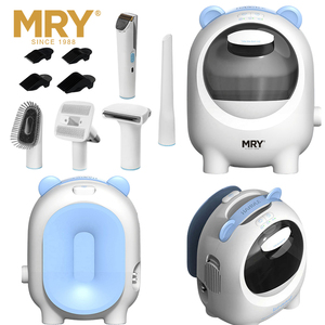 Kit de toilettage pour animaux de compagnie MRY Professional, 5 en 1, <span class=keywords><strong>tondeuse</strong></span> pour chien, aspiration des poils, faible bruit, 5 outils de toilettage pour chien - Product Image 2