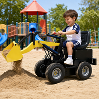 Mini-excavatrice pour enfants, manège de parc d'attractions, équipement de terrain de jeu extérieur pour enfants, jouet à piles 48V