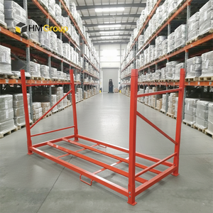 Estante de Almacenamiento de Acero Soldado Industrial para Almacén, Estante de Metal Plegable Apilable para Neumáticos - Product Image 1